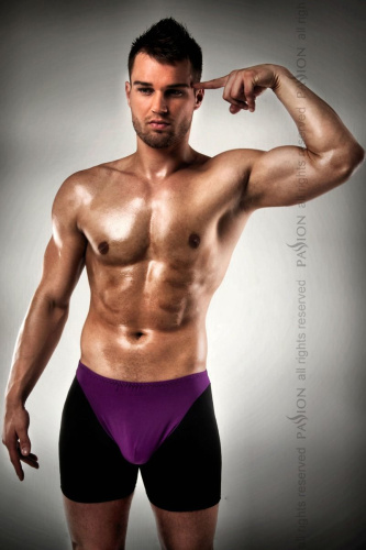 Passion 009 THONG мужские шорты с фиолетовым гульфиком, L/XL