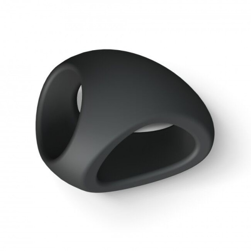 Love To Love Flux Ring Black Onyx - эрекционное кольцо двойное, 3 см. (чёрное) - sex-shop.ua
