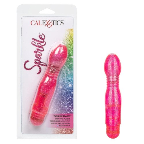 CalExotics Sparkle Twinkle Teaser - мультискоростной вибратор, 14х3,75 см
