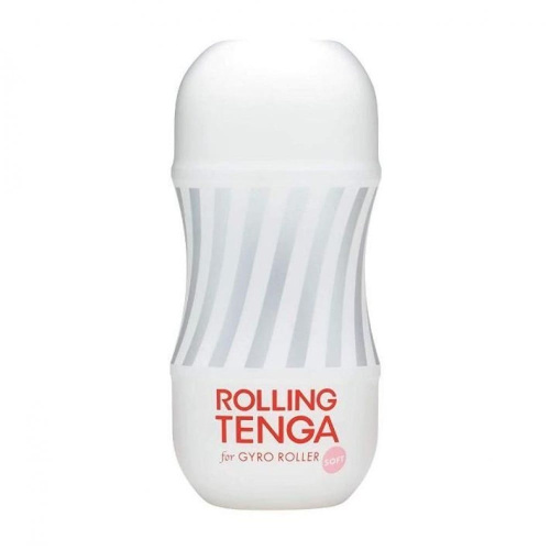 Tenga Rolling Tenga Gyro Roller Cup Gentle - Мастурбатор, 15.5х7.1 см (белый)