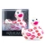 Big Teaze Toys I Rub My Duckie Romance 2.0 -  вибратор уточка, 9 см (белый с красным)
