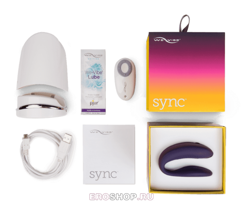 We-Vibe Sync - инновационный анатомический вибратор для пар (бирюзовый) - sex-shop.ua