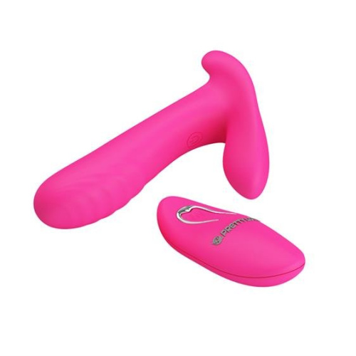LyBaile Pretty Love Remote Control Massager Pink - Универсальный массажёр с вибрацией и пультом ДУ, 10х2.2 см (розовый)