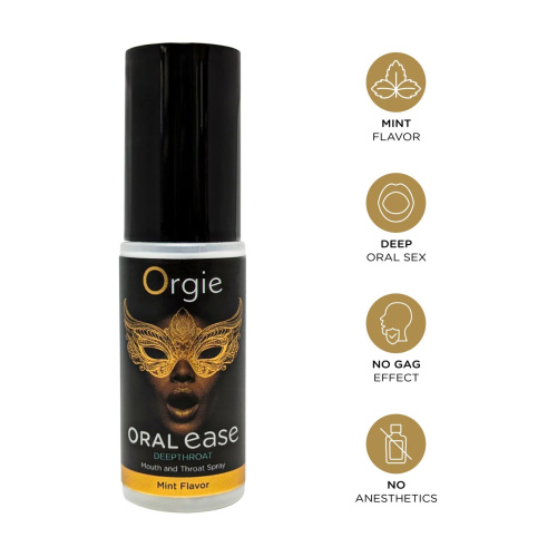Спрей для минета Orgie Oral Ease Deepthroat, 15 мл  (мята)