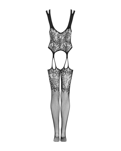 Obsessive F237 - Ажурный бодистокинг, S-L (чёрный)