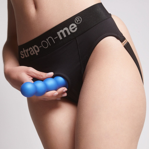 Насадка для страпона Strap-On-Me Dildo Plug Balls, 15х4 см размер L - sex-shop.ua