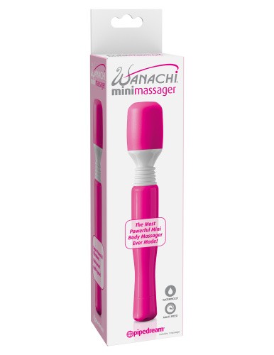 Pipedream - Mini Wanachi Massager - Вибромассажер, 21х3,2 см., (розовый) - sex-shop.ua