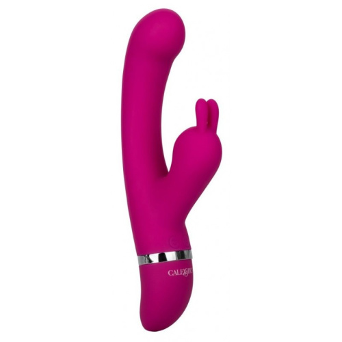 California Exotic Novelties Foreplay Frenzy Bunny Kisser - Вибратор-кролик, 11.5х3.5 см (розовый)