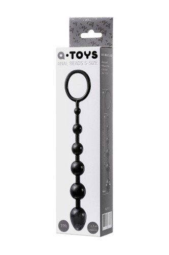 Toyfa A-Toys S - анальний ланцюжок, 13.5х2.3 см (чорний) - купити в Україні | Секс шоп SEX-SHOP.ua