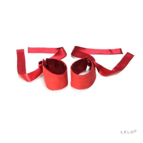 Lelo Etherea - шелковые наручники (красный) - sex-shop.ua