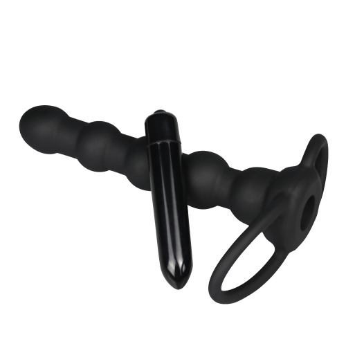LoveToy Vibrating Rock Balled Double Prober - Насадка для подвійного проникнення, 16х3 см - купити в Україні | Секс шоп SEX-SHOP.ua