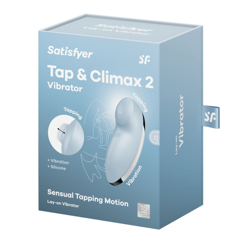 Клиторальный вибратор с пульсацией Satisfyer Tap & Climax 2