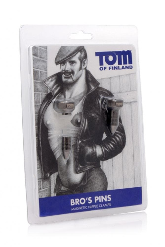 Tom of Finland Screw U II Magnetic Nipple Clamps - Зажимы украшение для сосков - sex-shop.ua