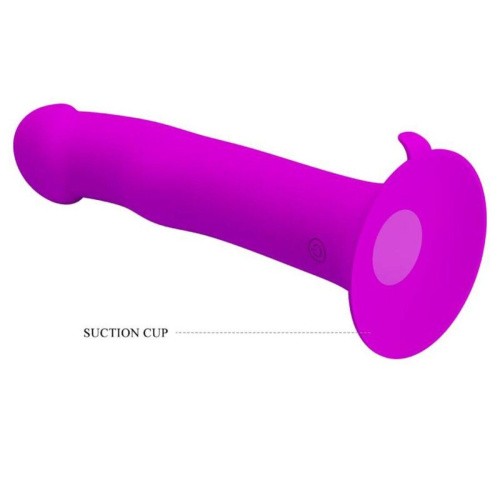 Pretty Love - Murray Dildo with Vibration - Фалоімітатор з вібрацією, 19х3.8 см (рожевий)