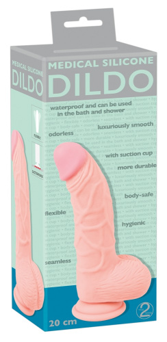 Orion Medical Silicone Dildo - Реалістичний фалоімітатор із медичного силікону, 14х4.5 см