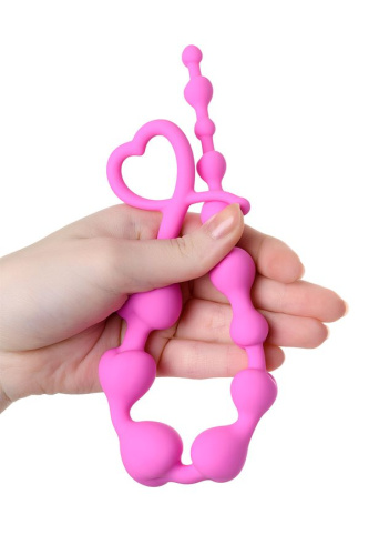 ToDo By Toyfa Long Sweety - длинная анальная цепочка, 29х2.7 см (розовый) - sex-shop.ua
