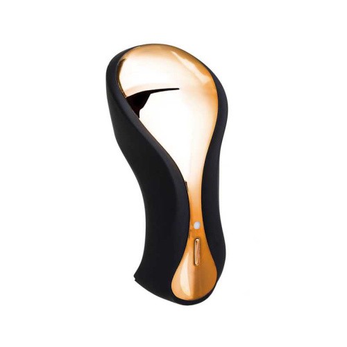 Toyfa Waname D-Splash Surf - Вибратор для клитора, 10.8х5 см (чёрный с золотом)