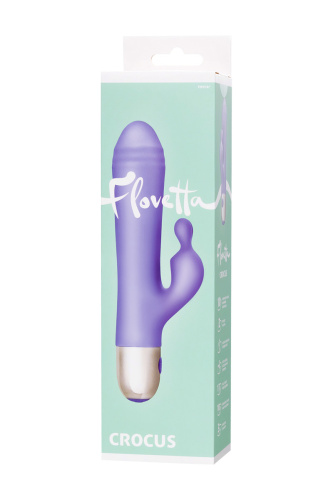 Toyfa Flovetta Crocus - Вибратор с клиторальной стимуляцией, 17.5х3.4 см (фиолетовый)