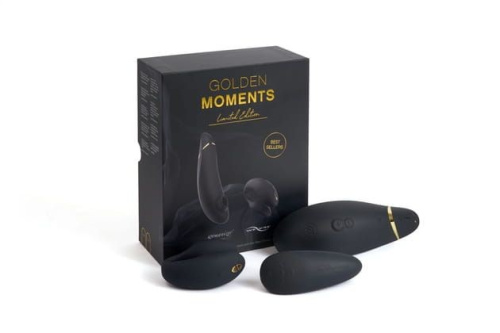 Womanizer Premium + We-Vibe Chorus Golden Moments - Набор из двух шикарных игрушек