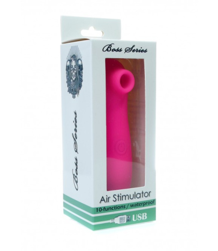 Boss Series Air Stimulator - Вакуумный стимулятор клитора, 12,3 см (розовый)