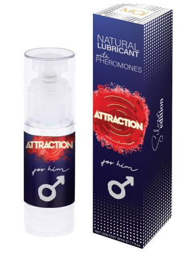 Mai Attraction For Him - Смазка для него на водной основе с феромонами, 50 мл - sex-shop.ua