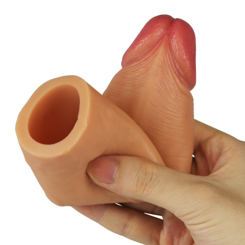 LoveToy Revolutionary Silicone Nature Extender Flesh, Add 1