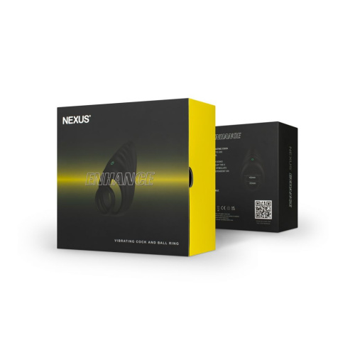 Nexus Enhance Vibrating Cock and Ball Ring - подвійне віброкільце, 10х3.25 (чорний)