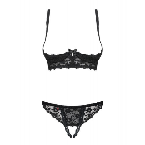 Obsessive Letica set otwarte - еротичний комплект з доступом, L/XL (чорний) - купити в Україні | Секс шоп SEX-SHOP.ua