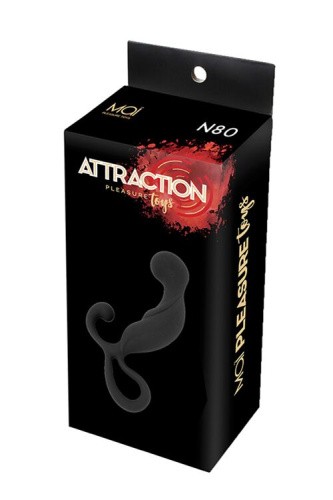 MAI Attraction Toys №80 массажер простаты, 13.4х3.2 см (чёрный) - sex-shop.ua