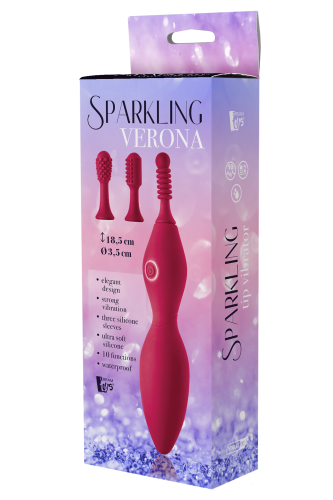 Dream Toys Sparkling Verona - Вібратор, 18,5 см (червоний) - купити в Україні | Секс шоп SEX-SHOP.ua