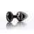 Taboom - S Butt Plug With Diamond Jewel - Анальная пробка, 7.2х2.7 см (черный) - sex-shop.ua