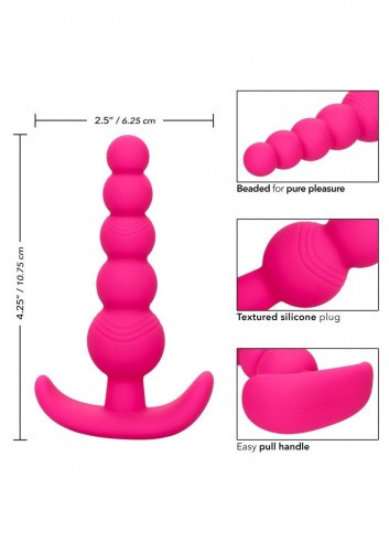 California Exotic Novelties – Cheeky X-5 Anal Beads – Анальний стимулятор, 8.5х2.5 см (рожевий) - купити в Україні | Секс шоп SEX-SHOP.ua