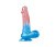 LoveToy Dazzle Studs 7.5 '' - Двухцветный фаллос, 19х4 см