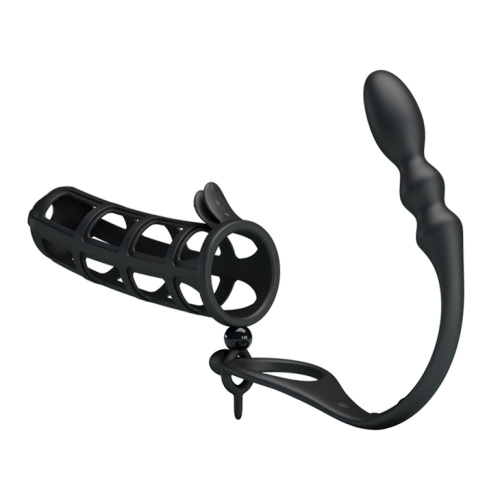 LyBaile Pretty Love Hercules Penis Sheath насадка на член с анальным стимулятором, 11.5х3.5 см