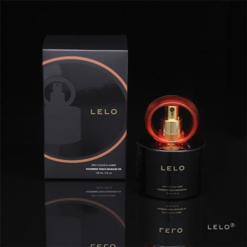 Lelo - Массажное масло с частицами золота, 120 мл (пряная гвоздика и амбра) - sex-shop.ua