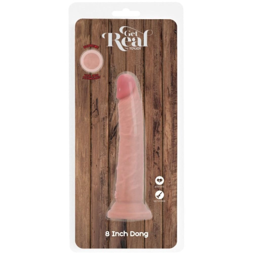 Реалистичный фаллоимитатор Get Real Deluxe 8 Inch Dong, 21 см