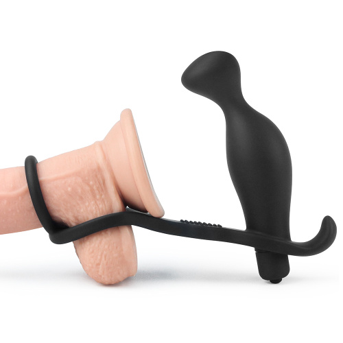 LoveToy Ass Rasca Prostate Vibrating Plug Combo - Анальная пробка, 11х3.8 см (черный) - sex-shop.ua