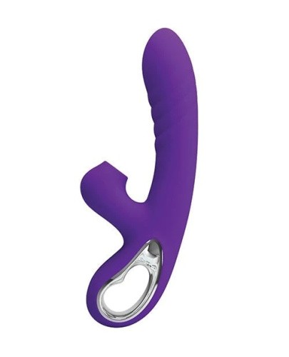LyBaile - Pretty Love Jersey Clitoral Massager - Вібратор з вакуумним стимулятором, 21.8х3.6 см - купити в Україні | Секс шоп SEX-SHOP.ua