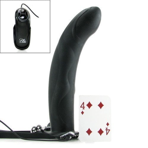 Fetish Fantasy Extreme Vibrating Silicone Hollow Strap-On - Полый страпон, 25,5х5 см