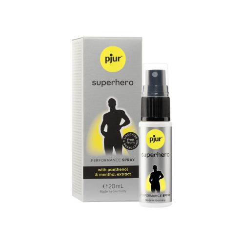 Pjur Superhero Strong Рerformance Spray - Пролонгуючий спрей, 20 мл - купити в Україні | Секс шоп SEX-SHOP.ua