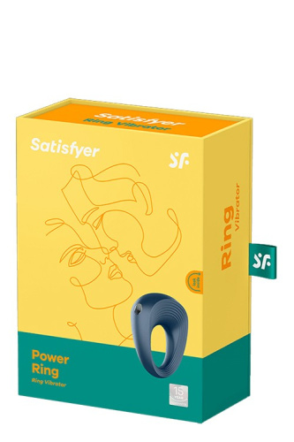 Satisfyer Power Ring - виброкольцо, 5.5х2.5 см (синий) - sex-shop.ua