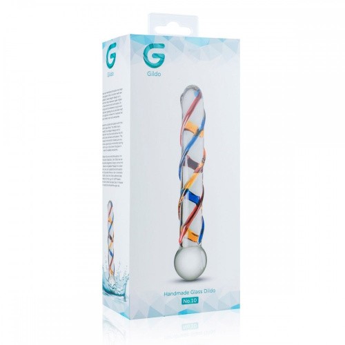 Gildo Glass Dildo No. 10 скляний дилдо, 18х2.6 см