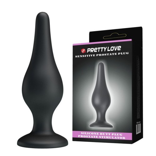 LyBaile Pretty Love Sensitive Prostate Plug Black - Анальна пробка, 14 см (чорний) - купити в Україні | Секс шоп SEX-SHOP.ua