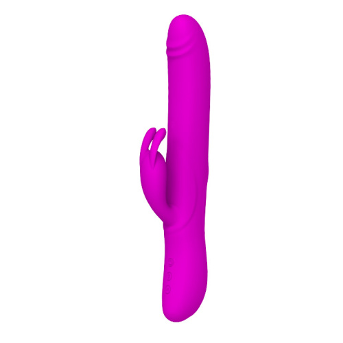 Pretty Love Byron Vibrator Purple - Вибратор-кролик с шариками внутри, 25х4 см (фиолетовый)