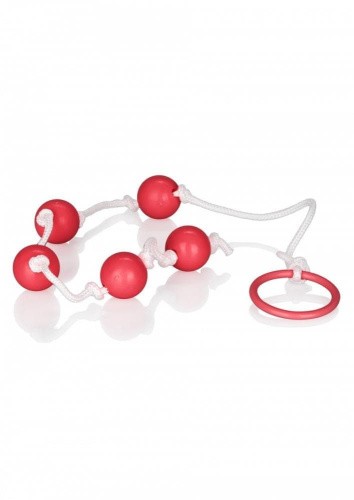 California Exotic Novelties Small Anal Beads - Маленькие анальные шарики, 1 см (красный) - sex-shop.ua