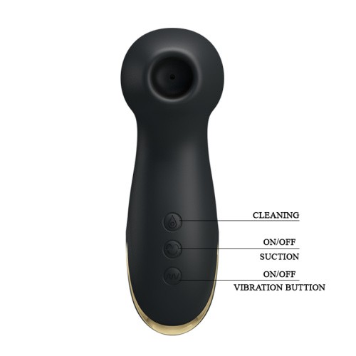 Pretty Love Royal Pleasure Massager Black - Вибратор, 12.6 см (черный)