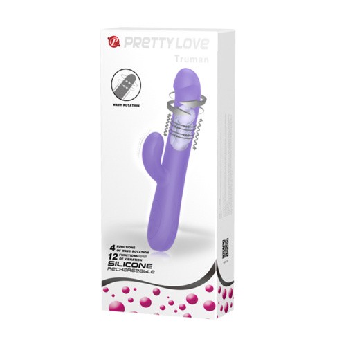 Pretty Love Truman Vibrator - вибратор кролик с функцией вращения, 23.8х3.7 см