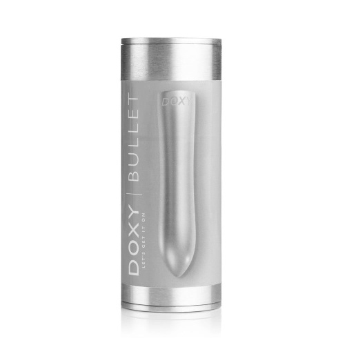 DOXY BULLET SILVER - Вибратор, 12х2.5 см - sex-shop.ua