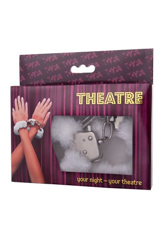 Toyfa Theatre - Наручники з хутром (білі) - купити в Україні | Секс шоп SEX-SHOP.ua