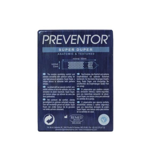 Preventor Super Duper, 3 шт (ваніль) - купити в Україні | Секс шоп SEX-SHOP.ua